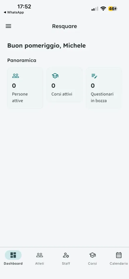 Resquare – dashboard